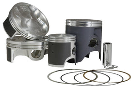 Vertex piston kit cast 47.45mm standard hon for engine rebuild, showing pistons, rings, and components in the image.