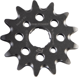 Fire Power steel front CS sprocket 13T with 6-hole bolt pattern, designed for motorcycle or dirt bike drivetrain.