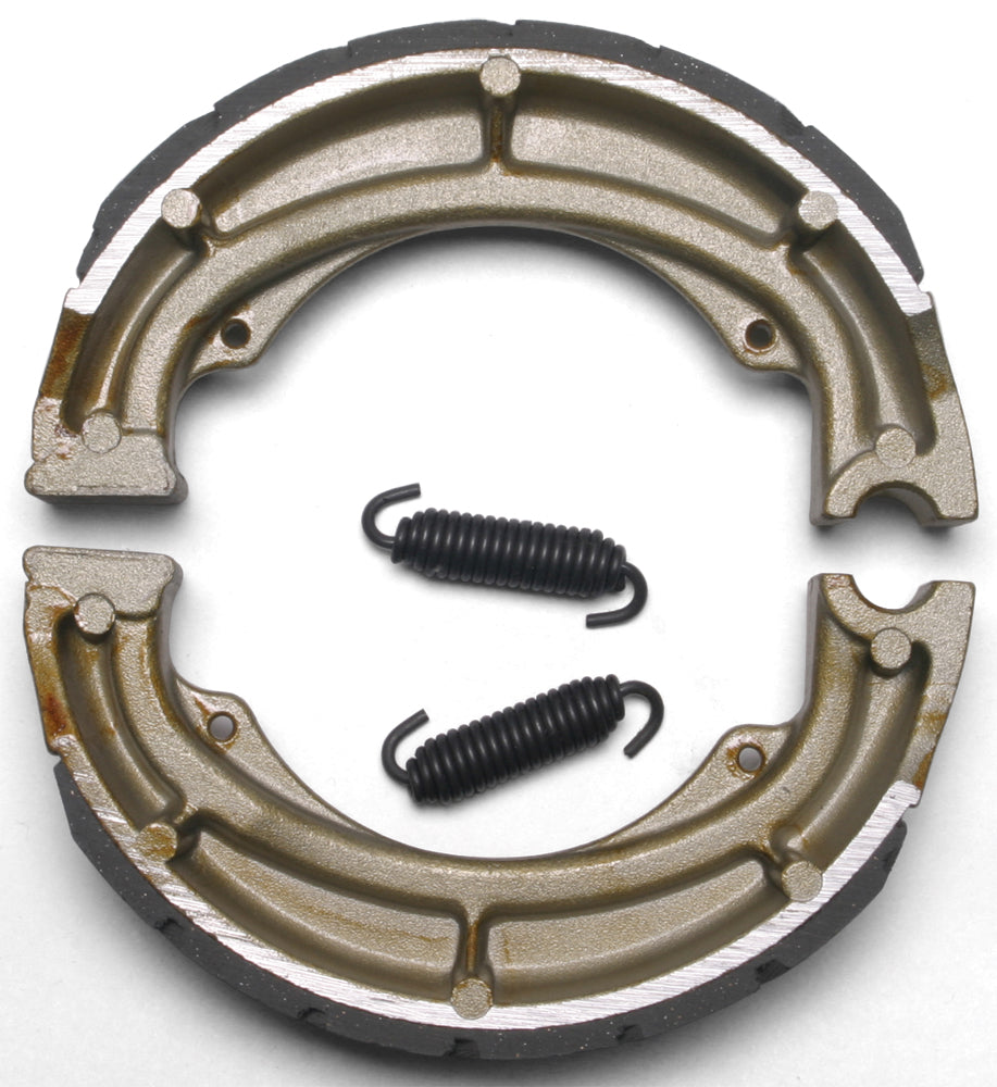 EBC Motorcycle Brakes grooved brake shoes, 605g, designed for reliable stopping power in motorcycle braking systems.