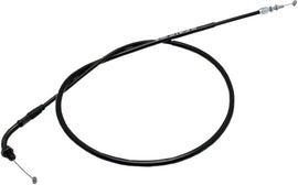 Motion Pro black vinyl throttle pull cable 70-2087 for motorcycle control lines, showing the sturdy cable with black vinyl coating