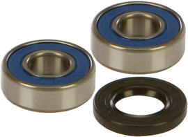 All Balls front wheel bearing and seal kit 22-51038 showing bearings and seals in a clear view