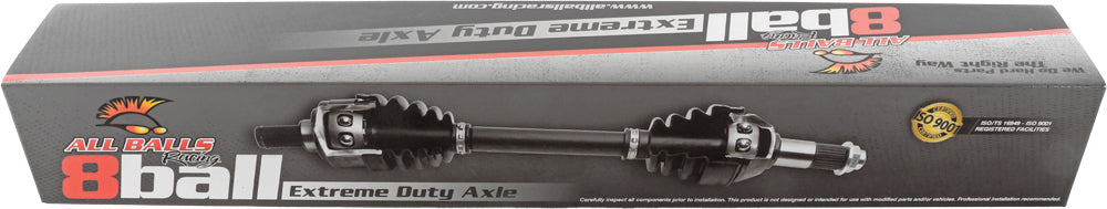 All Balls 8 Ball Extreme Axle Rear drive component with metal and rubber parts, designed for motorcycle or vehicle axle replacement.