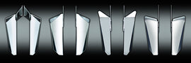 National Cycle Lower Switchblade chrome motorcycle accessory switchblade with chrome finish and mounting components.