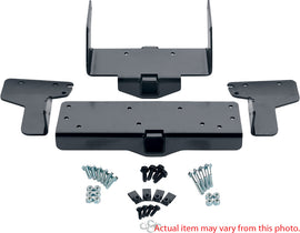 Warn winch mount bracket for Kubota, sturdy metal mounting bracket designed for off-road and utility vehicle use.