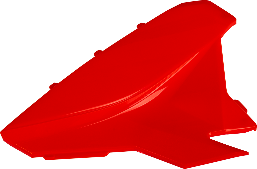 Acerbis Beta red airbox cover for motorcycle body, with sleek design and vibrant red color, fits Beta models.