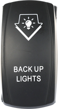 Load image into Gallery viewer, Open Trail LED backup lighting switch with backlit design, control switch for vehicle trail lighting systems.