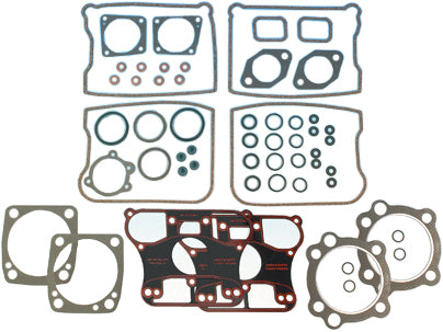 James Gasket top end gasket kit with cork and rubber gaskets for Evo engines, including cylinder head and seal components.