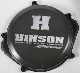 Hinson clutch cover for Honda engine, durable metal construction with detailed branding and mounting points visible.