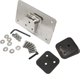 HardDrive chrome license plate mount with fender bracket for easy installation on motorcycle. Durable and stylish hard drive mount.
