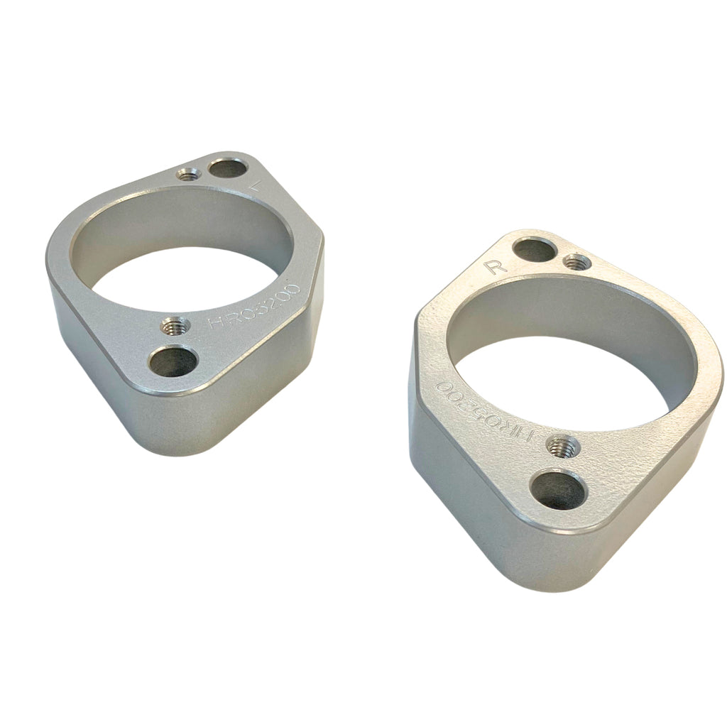 Handlebar Risers Silver Bmw