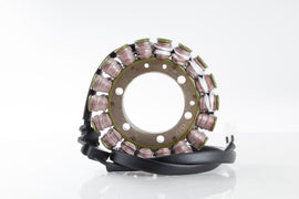 Ricks Motorsport Electric Stator 27-21715H for motorcycle electrical systems, showing the coil and mounting components.