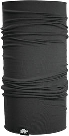 Black Turtle Fur Totally Tubular neck warmer made of soft, stretchy fleece fabric, designed for warmth and comfort.
