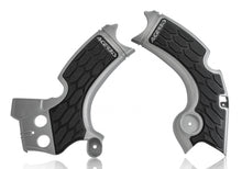 Load image into Gallery viewer, Acerbis X-Grip Street frame guard in silver and black attached to motorcycle frame, designed for durability and protection.