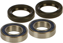Load image into Gallery viewer, All Balls front wheel bearing and seal kit with multiple bearings and seals for motorcycle or ATV wheel maintenance.
