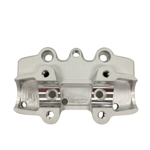 Load image into Gallery viewer, HeliBars Handlebar Risers Tri 281-0024 for motorcycle handlebars, showing the risers with mounting hardware and sleek finish.