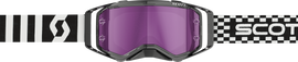 Prospect Racing Goggle Blk/ Wht Purple Chrome Works