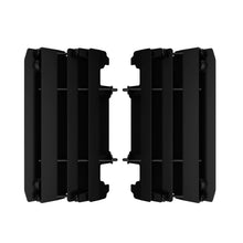 Load image into Gallery viewer, Polisport Plastics black radiator louver body panel for Yamaha, featuring sleek design and durable plastic construction.