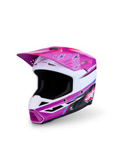 Load image into Gallery viewer, S M3 Falcon Yth Hlmt Ece06/Dot Prpl/Wht/Blk/Pink Fl Gl Yl