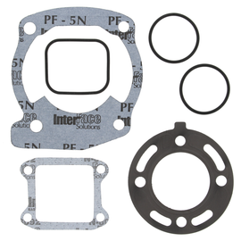 Vertex Top End Gaskets 681-0212 set showing multiple gaskets and seals for engine top end repair.