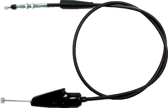 Motion Pro black vinyl clutch cable for hydraulic control lines, lightweight design, compatible with motorcycle clutch systems.