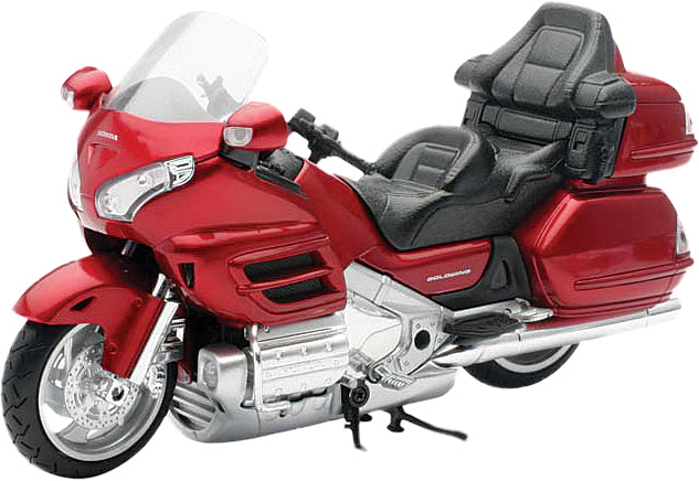 New Ray Toys 1:12 Honda Cruiser Tourer Burgundy replica accessory, detailed motorcycle model for collectors and enthusiasts.