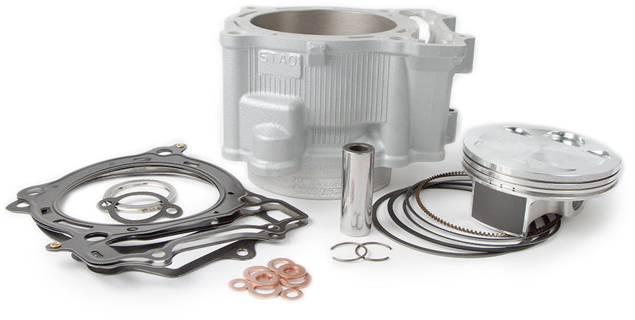 Cylinder Works engine cylinder kit for Yamaha 422-20001K2, 95.00/Std, 12.5:1 compression ratio, shown with cylinder components.