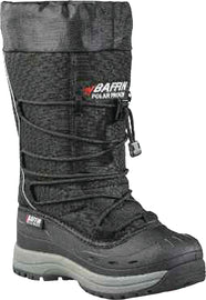Black Baffin Inc Women's Snogoose boots in size 9, showing the insulated, waterproof winter footwear with a rugged sole.