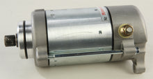 Load image into Gallery viewer, Ricks Motorsport Electric starter motor 27-61116 for motorcycle, showing the compact, metallic starter with wiring connections.