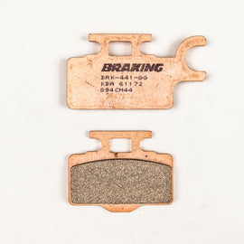 Braking Sport sintered brake pad set with metallic friction surface, designed for high-performance braking systems.