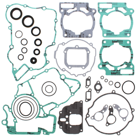 Vertex Complete Gasket Set with Oil Seals, includes multiple gaskets and seals, designed for engine sealing and repair.