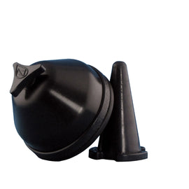 No Toil Airbox Cover 901-17002K for air filters, shown on a motorcycle, black plastic with textured surface.