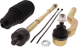 All Balls suspension tie rod end kit Pol 251-1124-L showing metal ball joints and rubber boots for vehicle steering.