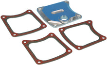 Load image into Gallery viewer, James Gasket gasket insp cover beaded flat for FXR, 5-pack, showing close-up of gasket seals and beaded edges.