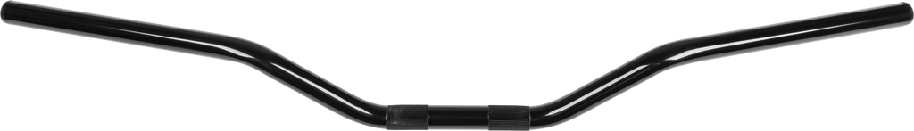 Fire Power 7/8-inch black handlebar for street bikes, universal fit, with a sleek black finish and sturdy construction.