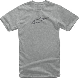 Alpine Star Ageless II Tee in charcoal heather and grey, XL size, casual men's t-shirt with a comfortable fit.