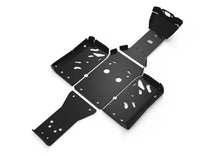 Load image into Gallery viewer, RIVAL POWERSPORTS USA Central Skid Plate guards for off-road vehicles, showing the durable metal construction and mounting points.