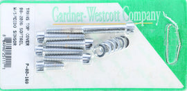 Gardner-Westcott transmission top cover set with hardware for 1998-2006 Softail motorcycle models, includes fittings and fasteners.