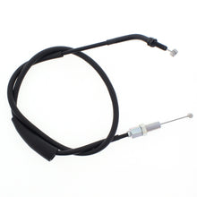 Load image into Gallery viewer, All Balls throttle cable 24-51129 for motorcycle control lines, showing the black cable with connectors and metal fittings.
