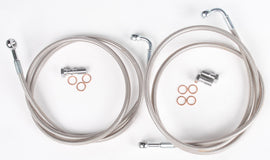 Streamline rear brake line for Yamaha Std 170-1250 motorcycle, showcasing the flexible braided brake hose and fittings.