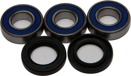 All Balls wheel bearing and seal kit with multiple bearings and seals arranged in a package for motorcycle or vehicle maintenance.
