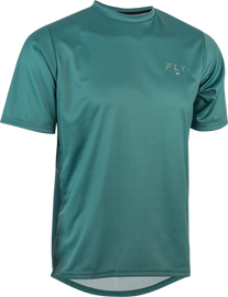 Fly Racing Action Jersey Evergreen in large size, featuring vibrant green design and lightweight fabric for motocross riding.