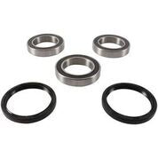 Load image into Gallery viewer, Pivot Works rear wheel bearing drive kit 52-0568 with multiple bearings and components for motorcycle wheel maintenance.