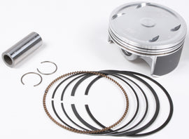 Vertex forged piston kit for Yamaha 175-23965A, 10.1:1 compression ratio, includes pistons and components.