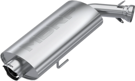 MBRP Exhaust single slip-on system with 3-inch chrome oval sport muffler, designed for enhanced performance and sound.