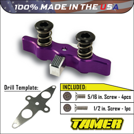 Tamer Tamer Double Button X-Wing Purple suspension component with two buttons and X-wing design, in purple color.