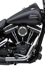 Cobra RPT air intake system for Harley Sportster 91-22, chrome and black finish, featuring sleek design and durable construction.