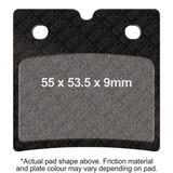 EBC Motorcycle Brakes - Brake Pads Fa696hh Double-H Sintered - 15-696H