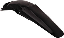 Load image into Gallery viewer, Acerbis black rear fender for motorcycles, featuring a sleek design and durable plastic construction.