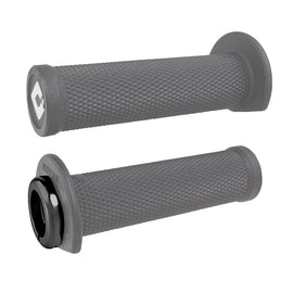 ODI Grips ATV Ruffian V2.1 soft grey and black 125mm grips with textured surface for better grip and control.