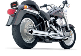 Cobra Power Pro HP 2-1 chrome exhaust for Softail models 2007-2011, with polished chrome finish and sleek, performance-oriented design.